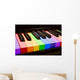 Rainbow Piano Wall Decal