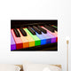 Rainbow Piano Wall Decal