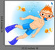 Boy Swimming under Water