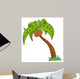 Cartoon Palm Tree Wall Decal