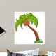 Cartoon Palm Tree Wall Decal