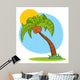Cartoon Palm Tree Wall Decal