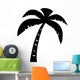Black Palm Three Silhouette