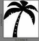 Black Palm Three Silhouette