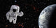 Astronaut in Space Wall Mural