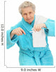 senior lady with toothbrush Wall Decal