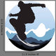 snowboarder jumping Wall Decal