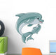 Dolphin Mother and Baby Wall Decal