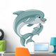 Dolphin Mother and Baby Wall Decal