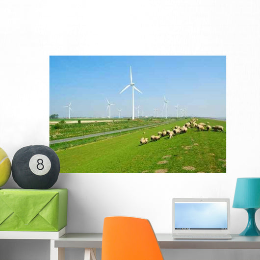 Windkraftanlagen Der K Ste Wall Decal