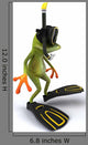 Frog and Diving Wall Decal