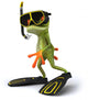 Frog and Diving Wall Decal