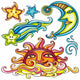 Sticker Set Celestial Bodies Wall Decal Sticker Set