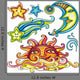 Sticker Set Celestial Bodies Wall Decal Sticker Set