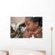 Indian Village  Little Girl Praying Wall Mural