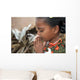 Indian Village  Little Girl Praying Wall Mural