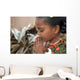 Indian Village  Little Girl Praying Wall Mural