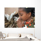 Indian Village  Little Girl Praying Wall Mural