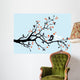 Wedding Birds Kissing Vector Wall Mural