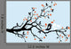 Wedding Birds Kissing Vector Wall Mural
