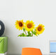 Three Sunflowers Wall Decal
