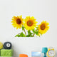 Three Sunflowers Wall Decal