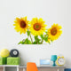 Three Sunflowers Wall Decal