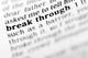 Break through Dictionary Project Wall Mural