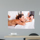 couple having massage Wall Mural