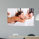 couple having massage Wall Mural