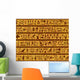 Egyptian Seamless Hieroglyphs Pattern Wall Decal