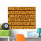 Egyptian Seamless Hieroglyphs Pattern Wall Decal