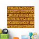 Egyptian Seamless Hieroglyphs Pattern Wall Decal