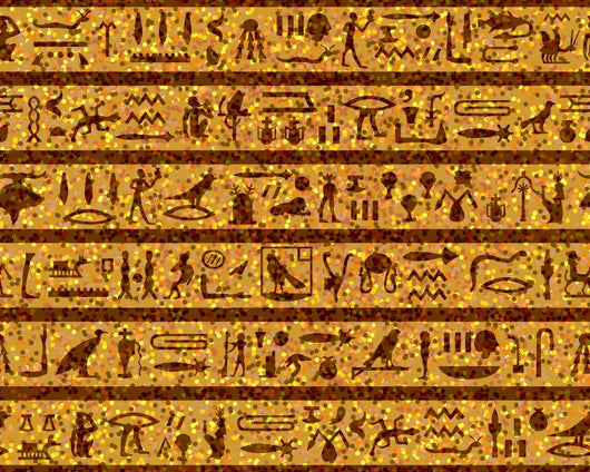 Egyptian Seamless Hieroglyphs Pattern Wall Decal