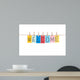 Welcome,words hang by wooden peg Wall Decal