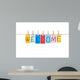 Welcome,words hang by wooden peg Wall Decal