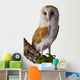Perched Barn Owl Wall Decal