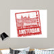 Amsterdam Stamp Wall Decal