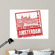 Amsterdam Stamp Wall Decal