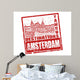 Amsterdam Stamp Wall Decal