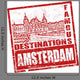 Amsterdam Stamp Wall Decal