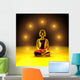 Sieben Lichter fÃ¼r den goldenen Buddha Wall Mural