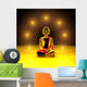 Sieben Lichter fÃ¼r den goldenen Buddha Wall Mural