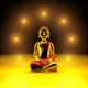 Sieben Lichter fÃ¼r den goldenen Buddha Wall Mural