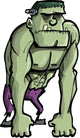 Cartoon Frankenstein Monster Wall Decal