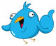 Thumb up bird Wall Decal