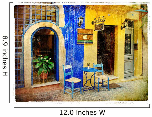 pictorial old streets of Greece - Chania, Crete Wall Mural