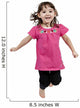 Adorable little girl jumping in air. isolated on white backgrou Wall Decal