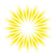 Sun rays Wall Decal