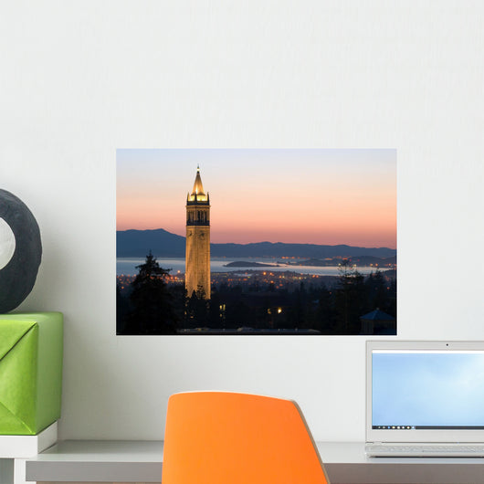 Berkeley University Clock Tower Wall Mural